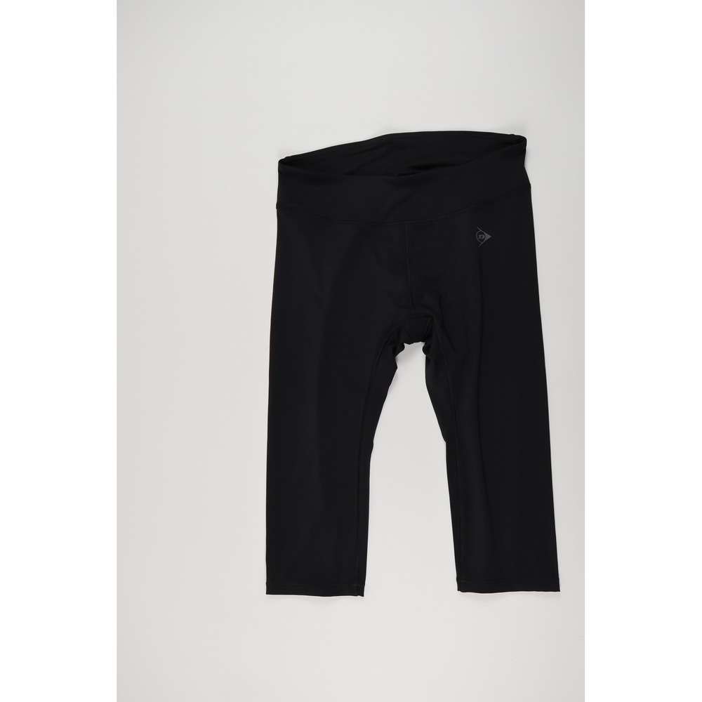 Dunlop Capri Leggings DAU-7181W Black Solid L NWT